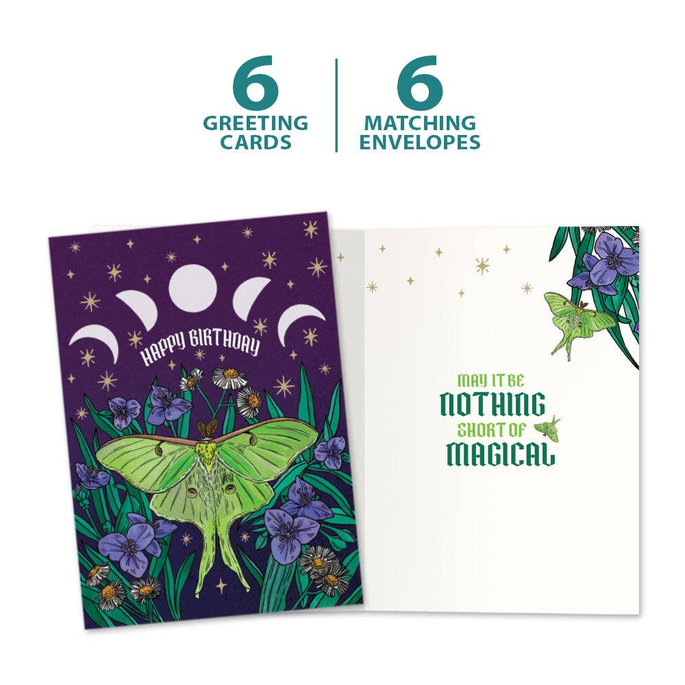 - Magical Lunar Moth | Birthday Cards |