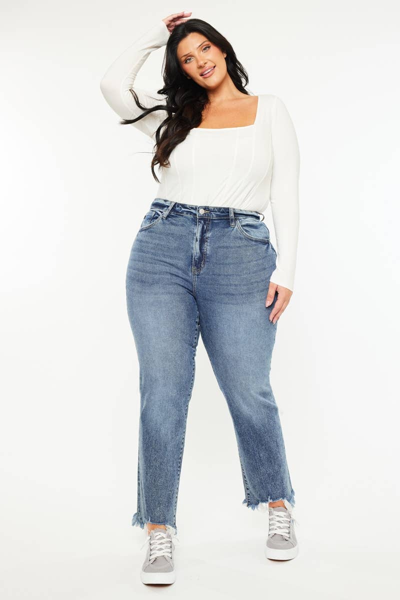 PLUS HIGH RISE SLIM STRAIGHT