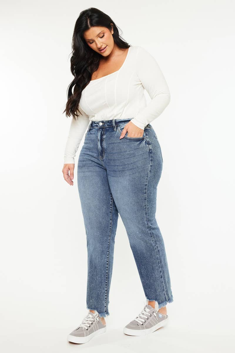 PLUS HIGH RISE SLIM STRAIGHT