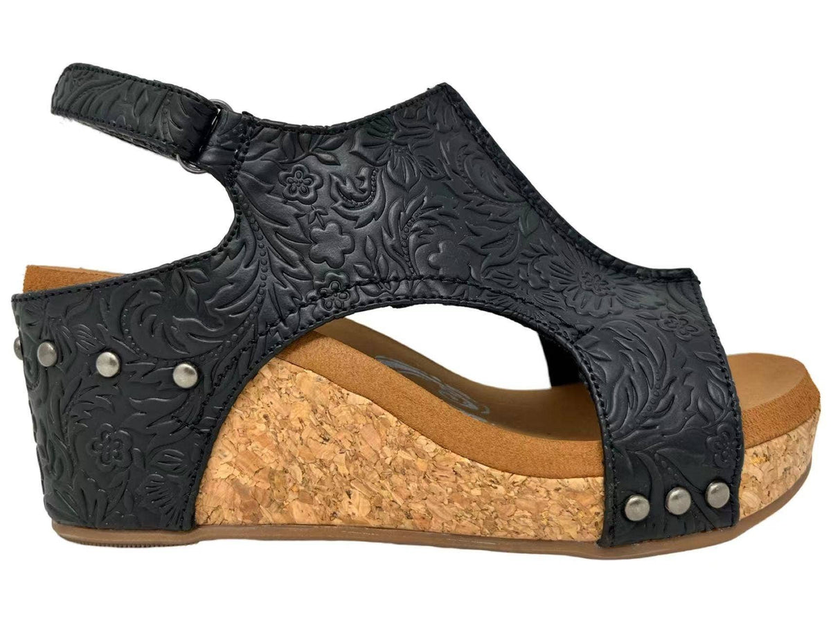 LIBERTY TOOLED EMBOSSED WOMENS WEDGE VGSA0044