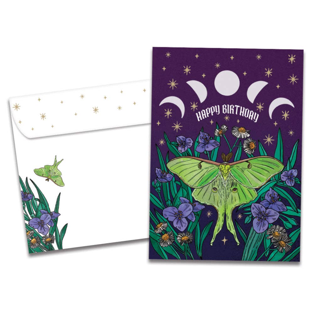 - Magical Lunar Moth | Birthday Cards |