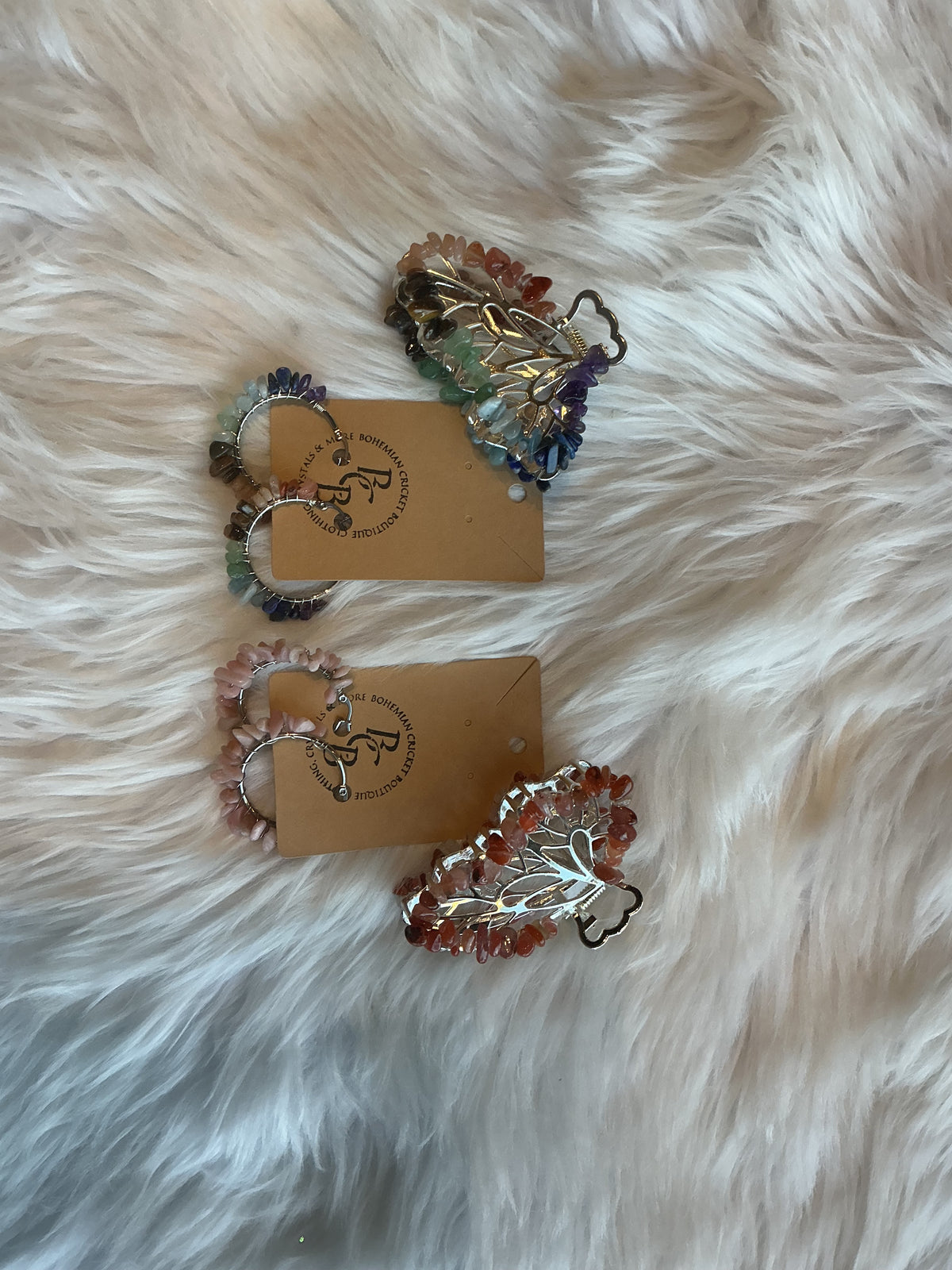butterfly crystal hair clips
