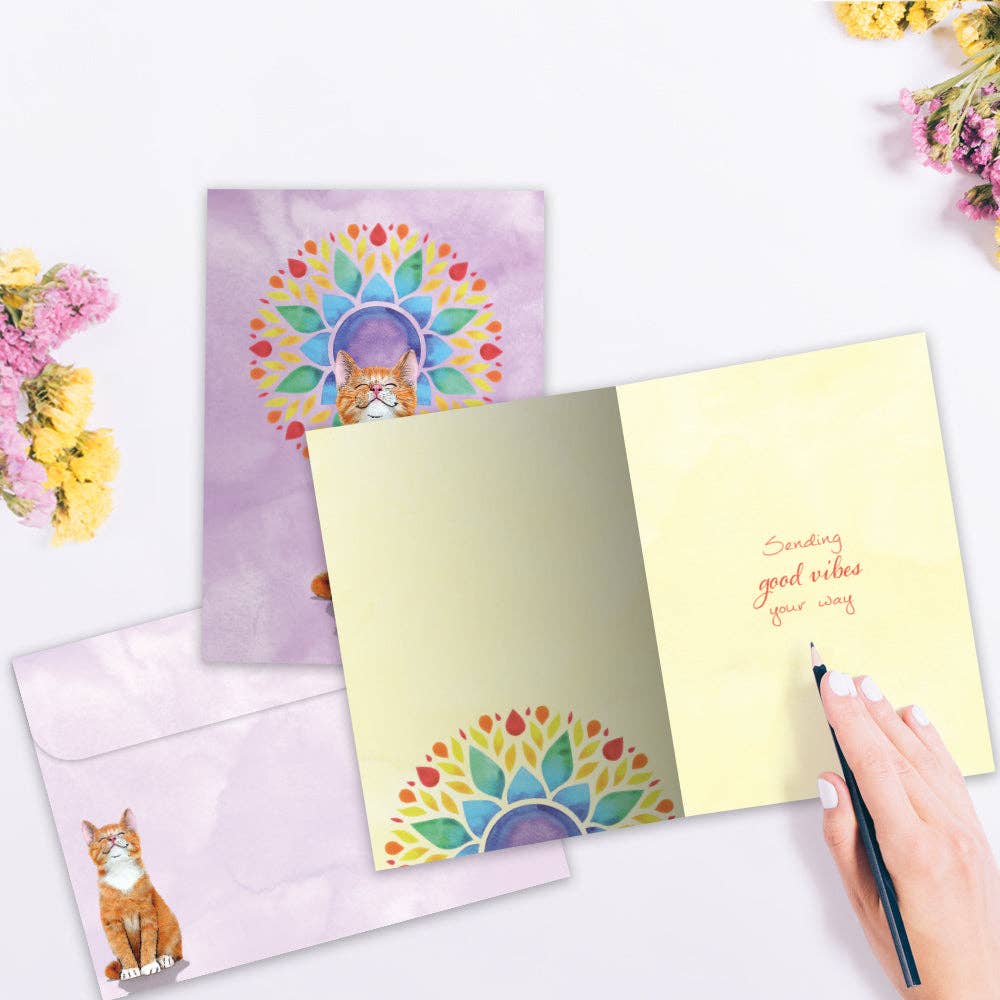 - Good Vibes Cat | Just Because Cards |