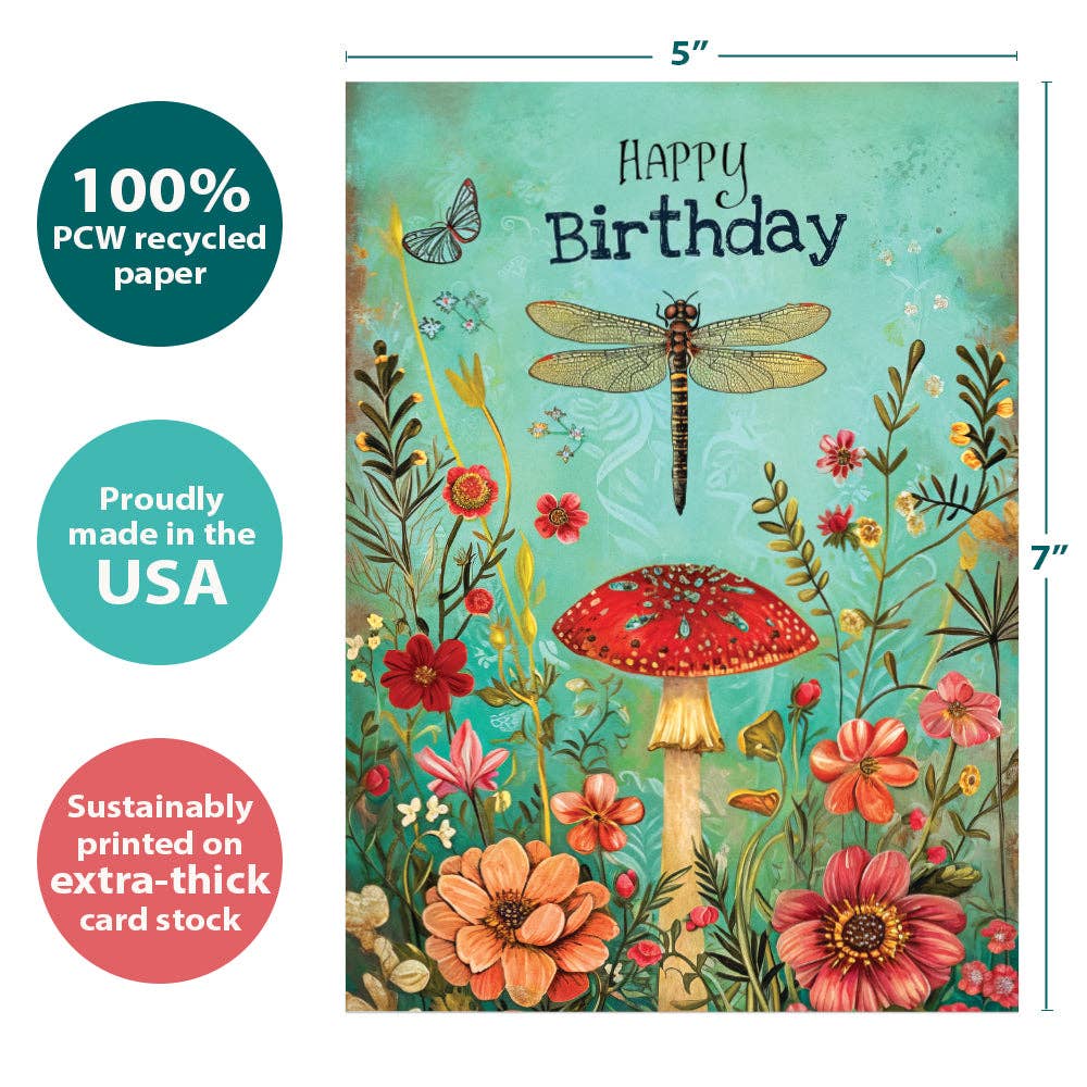 - Dragonfly Toadstool | Birthday Cards |