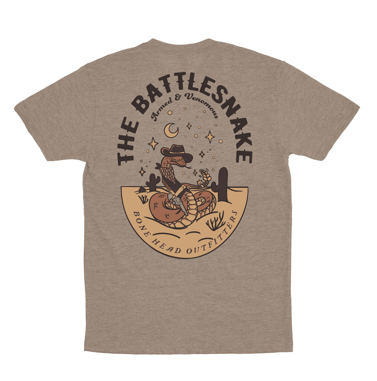 Men's Bone Head Outfitters Battlesnake T-Shirt