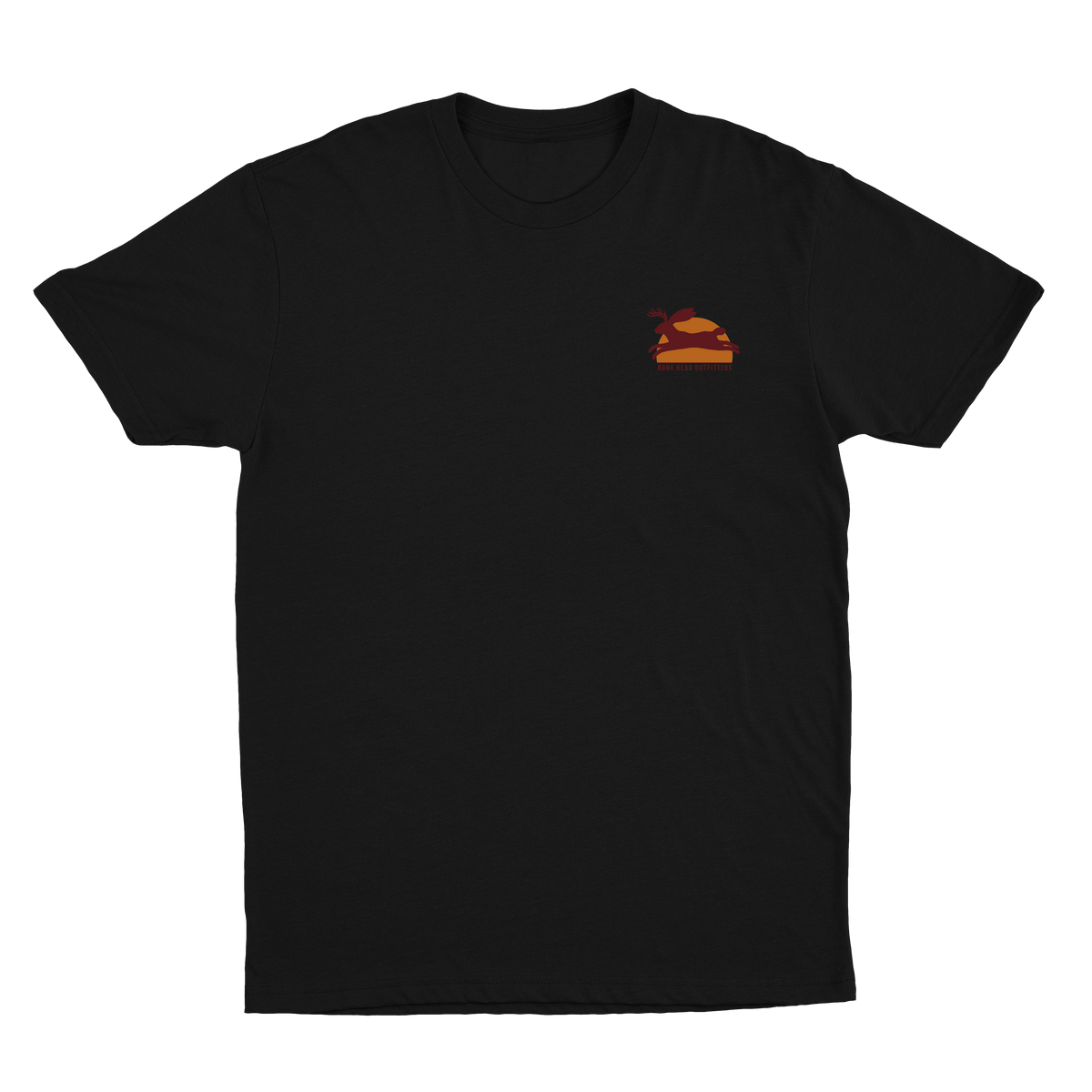 Men's Bone Head Jackanope Black T-Shirt