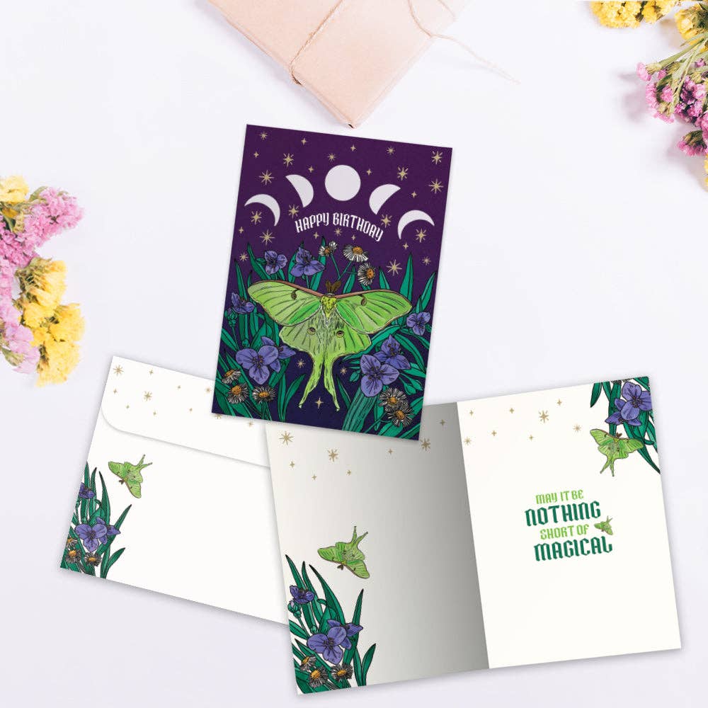 - Magical Lunar Moth | Birthday Cards |