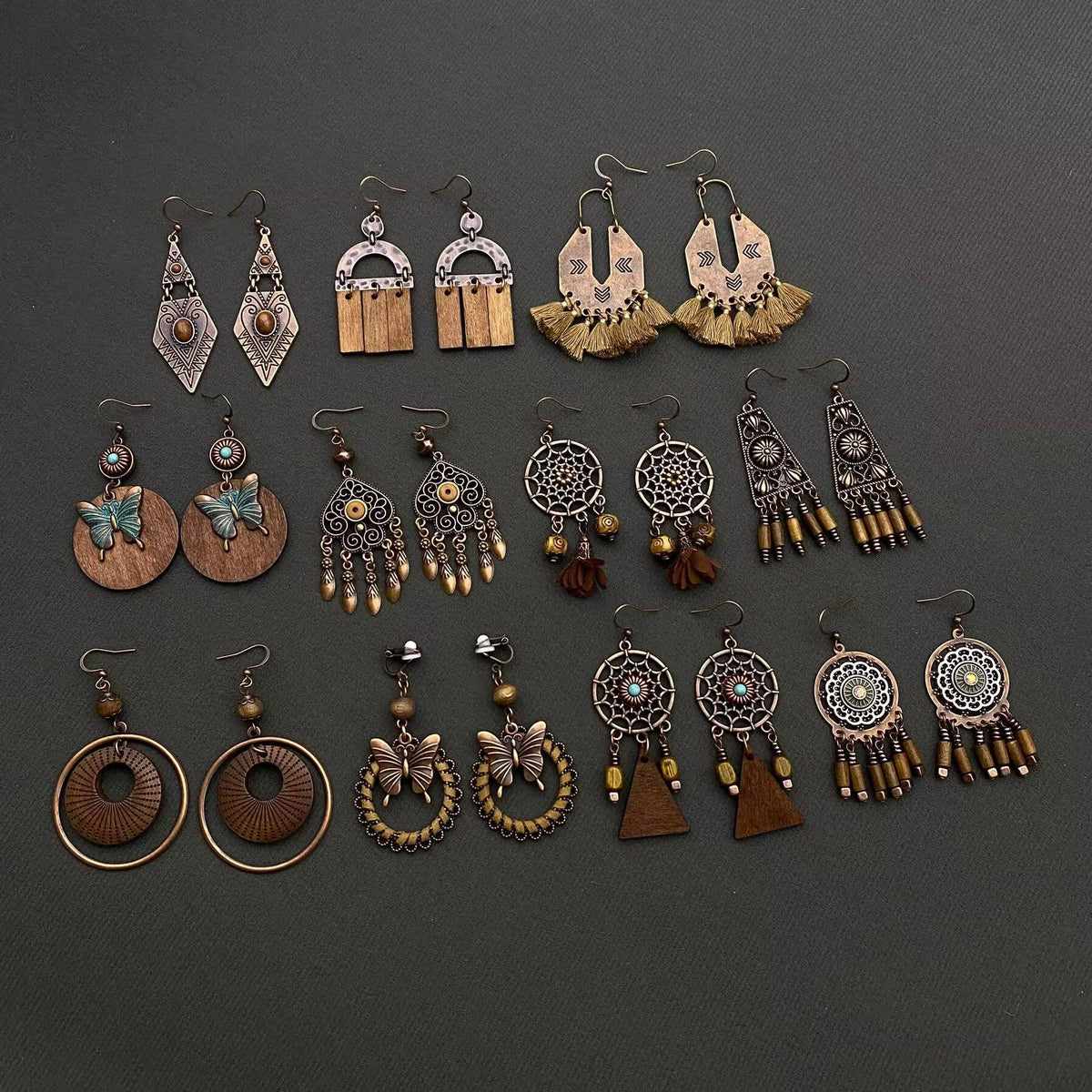 Multiple Styles Vintage Bohemian Dangle Earrings