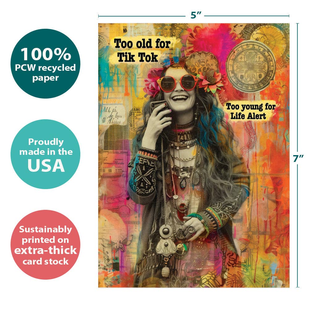 - Timeless Hippie |Birthday Greeting Cards |