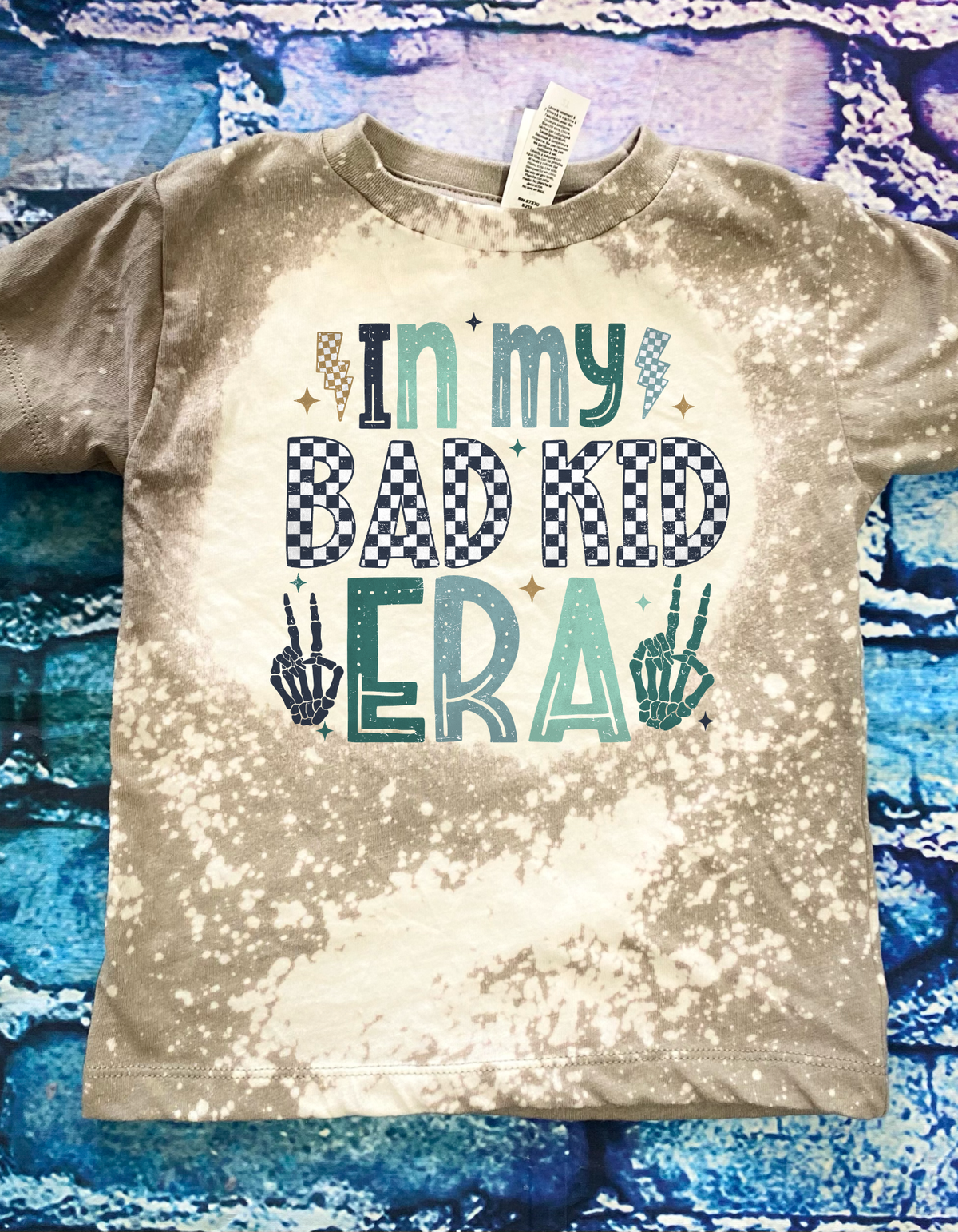 In my bad kid era bleached graphic tee