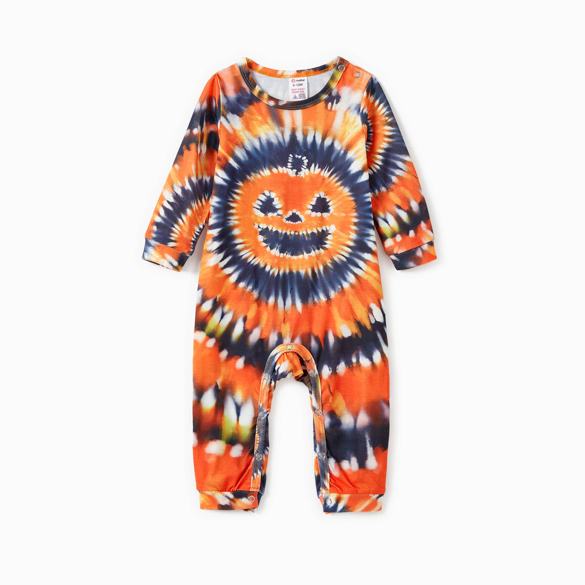 Halloween Family Matching Orange Pumpkin Pajama Sets