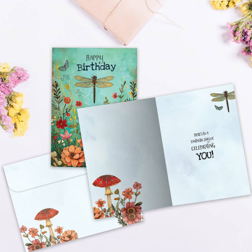 - Dragonfly Toadstool | Birthday Cards |
