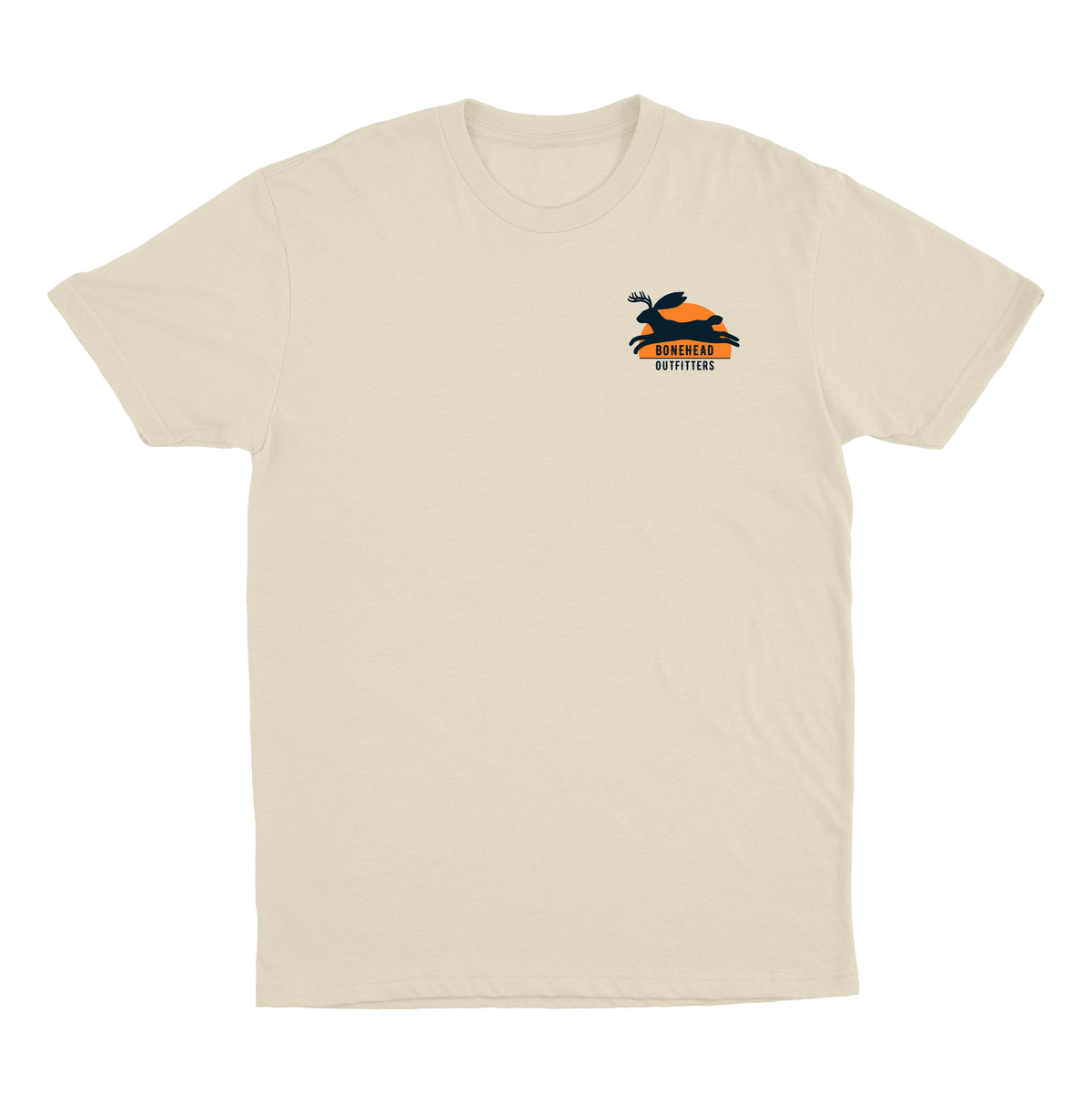 Jackanope Men's Screen Printed Cotton-Polyester T-Shirt
