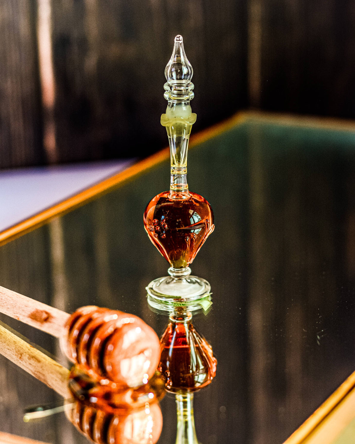 Neroli Perfume Oil - Fancy Handblown Glass Bottle