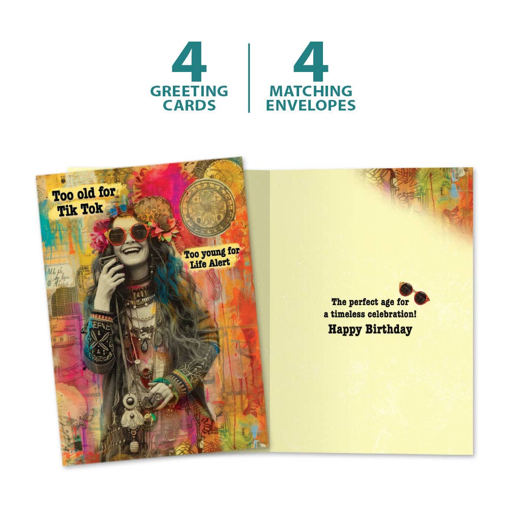 - Timeless Hippie |Birthday Greeting Cards |