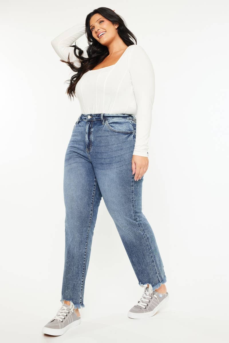 PLUS HIGH RISE SLIM STRAIGHT