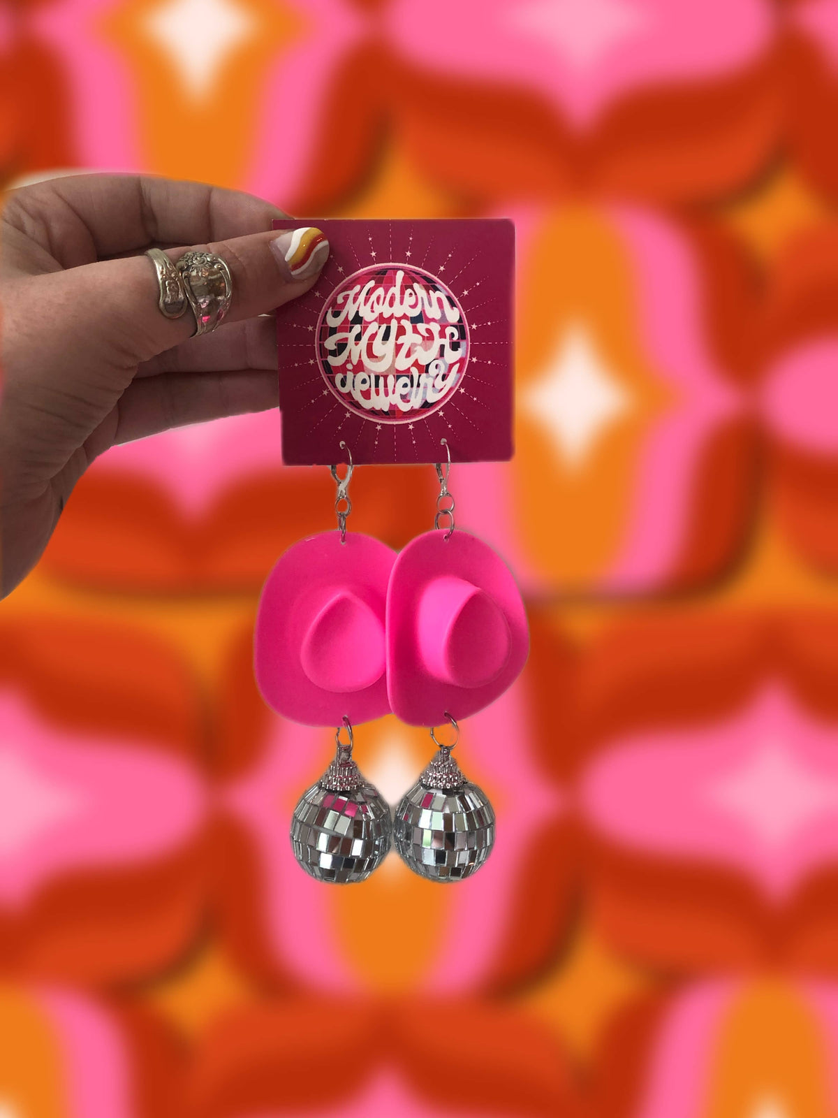 Disco cowgirl earrings / Nashville / disco