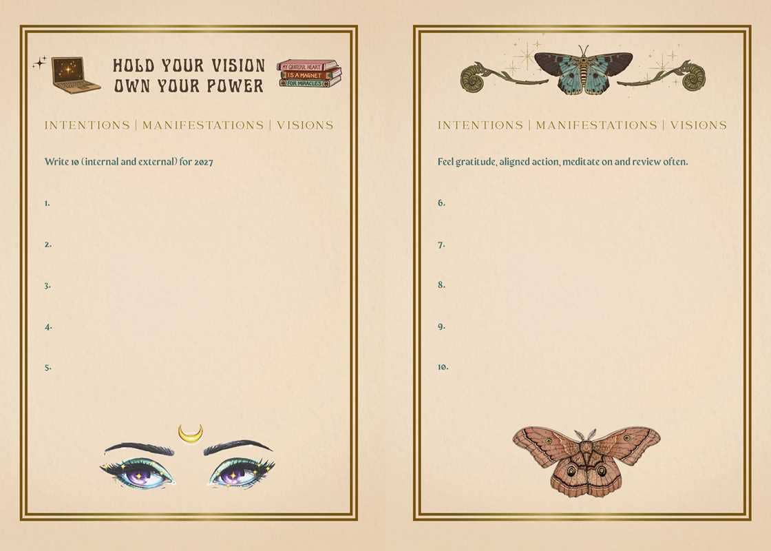 2027 Manifest Your Dreams Planner Calendar by Alexis Rakun: Calendar; 192 pages / English