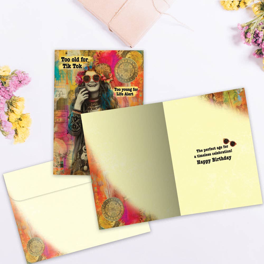 - Timeless Hippie |Birthday Greeting Cards |