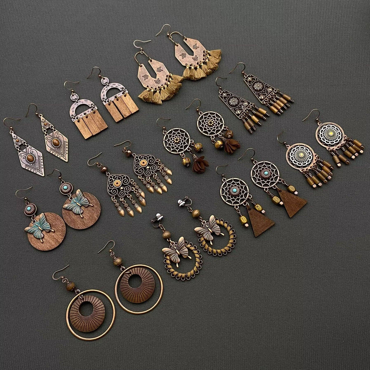 Multiple Styles Vintage Bohemian Dangle Earrings