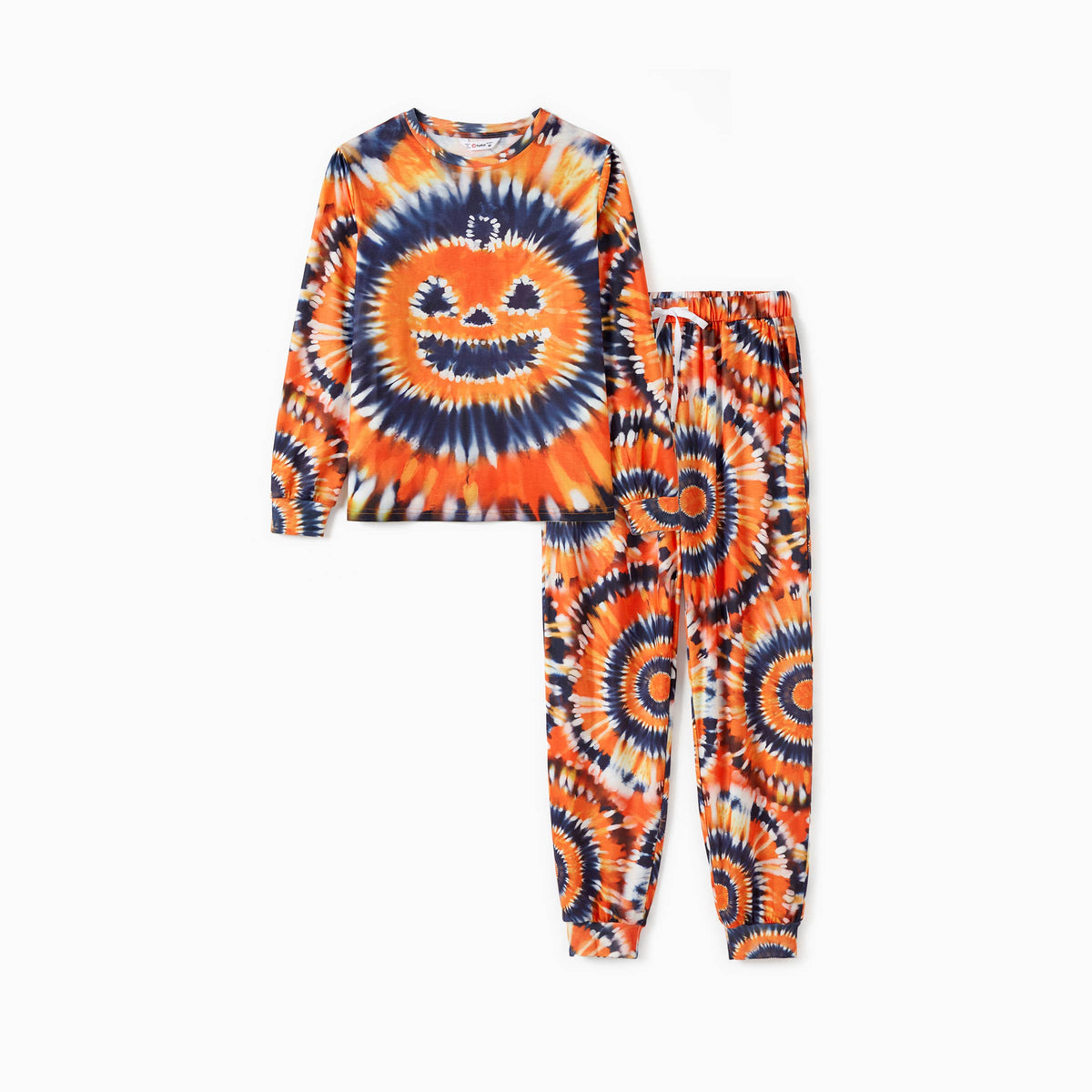Halloween Family Matching Orange Pumpkin Pajama Sets